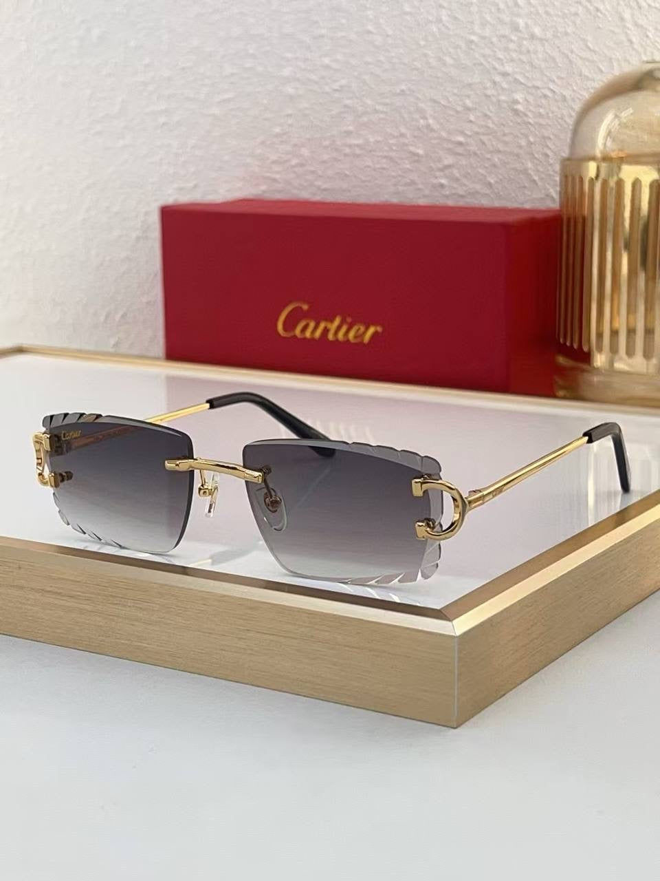 Cartier rimless glasses
