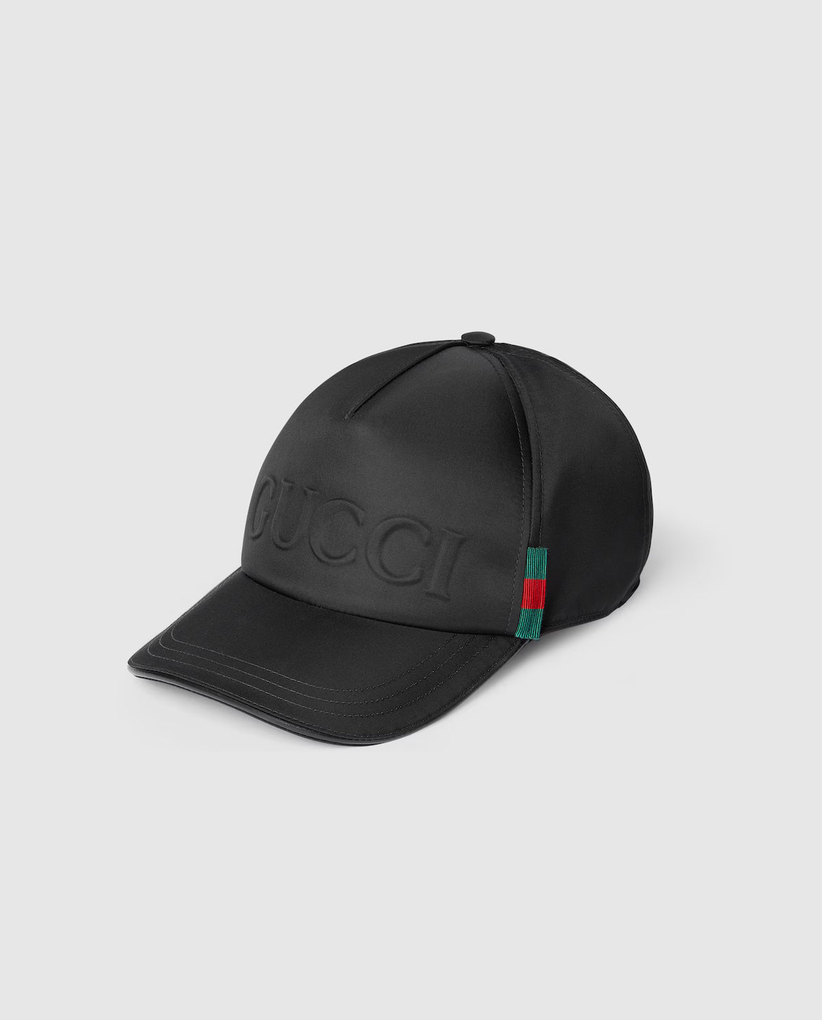 Nylon baseball cap with Gucci logo