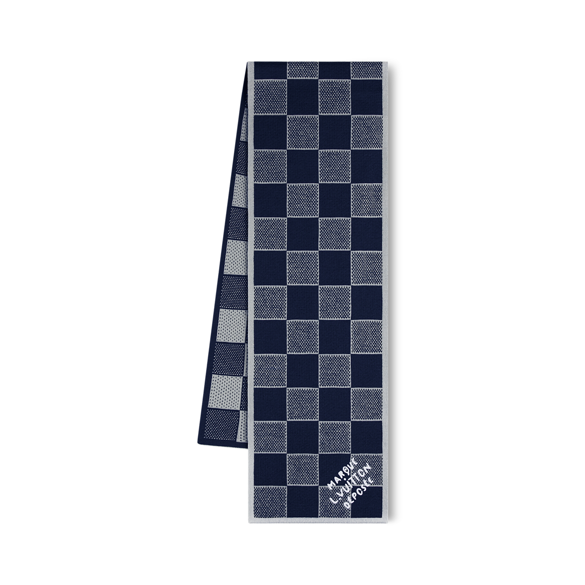 Heritage Navy Check Beanie and Scarf