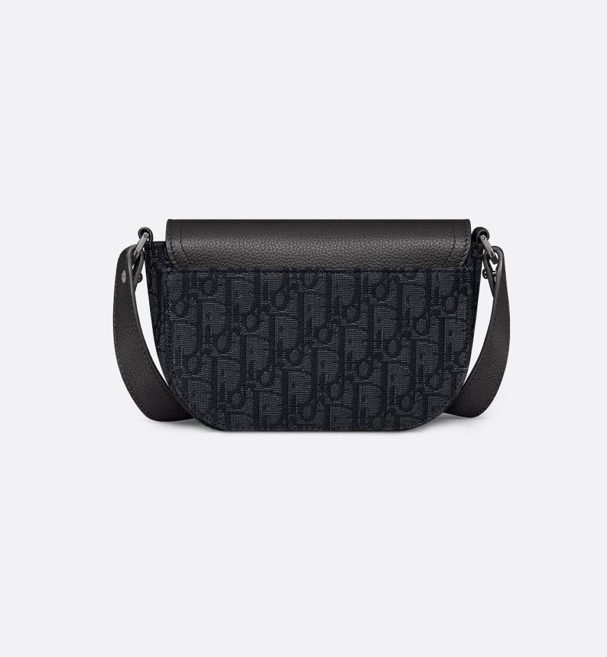 Dior Mini sac Messenger à rabat Saddle Noir