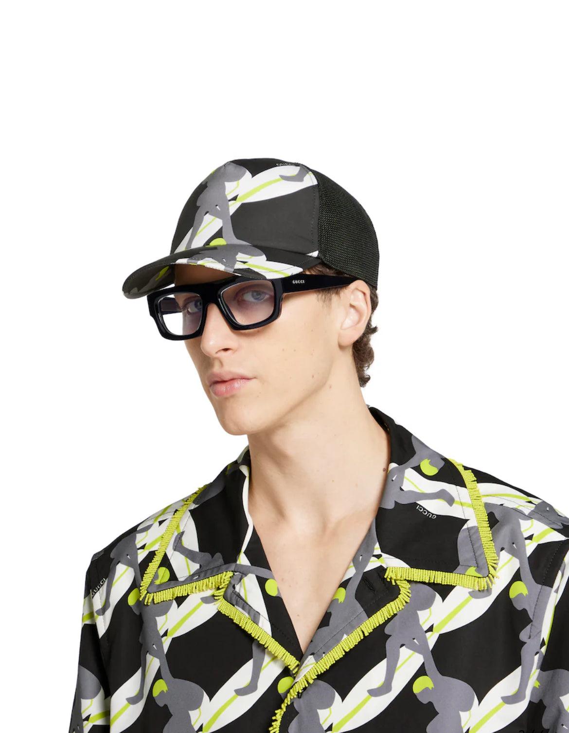 Printed cotton canvas cap