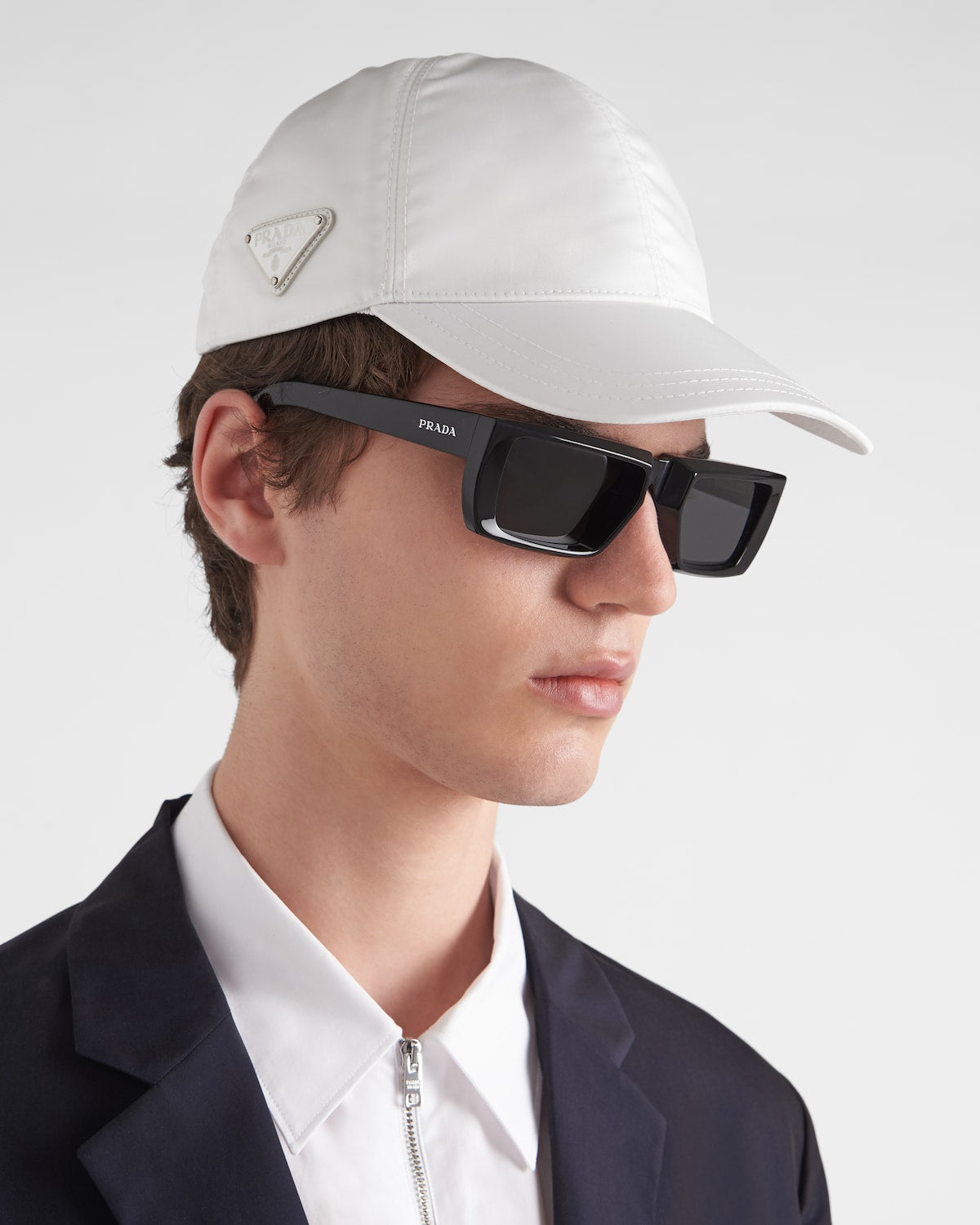 White Re-Nylon Baseball Cap