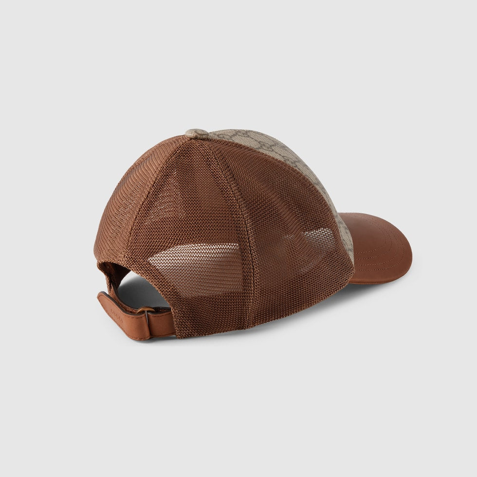GG MONOGRAM CANVAS BASEBALL HAT brown