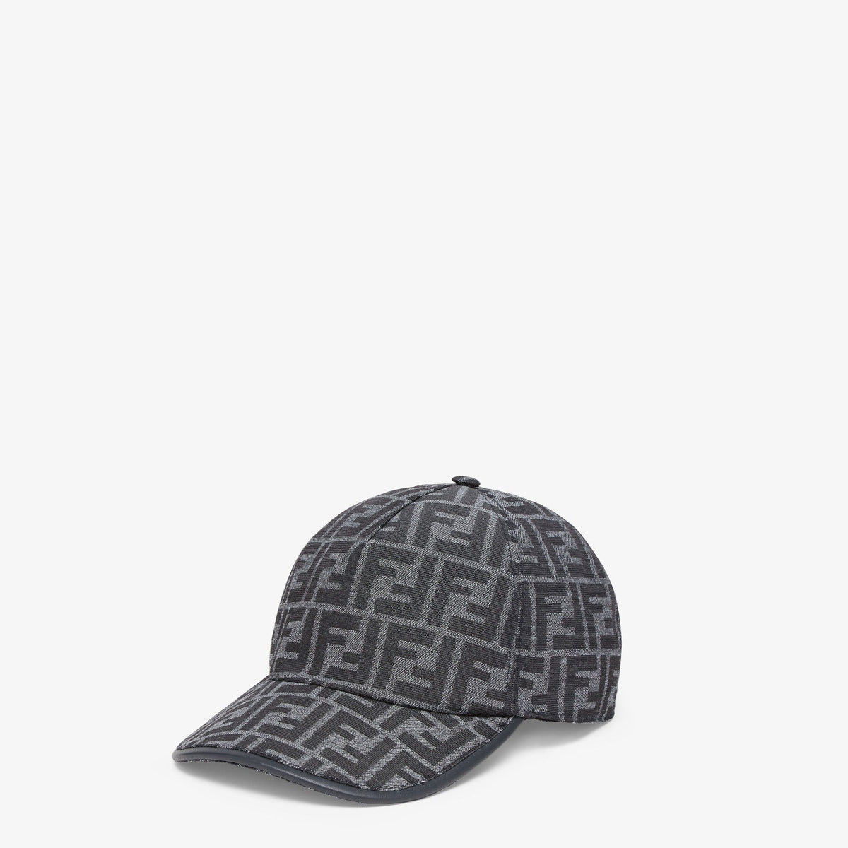 Blue FF jacquard fabric baseball cap