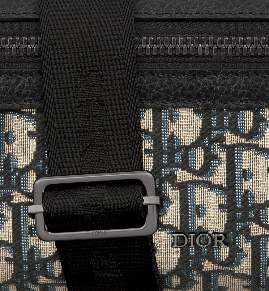Dior Mini sac Messenger zippé Rider 2.0 Noir et Beige