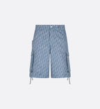 Dior Oblique cargo shorts
Blue cotton-blend twill