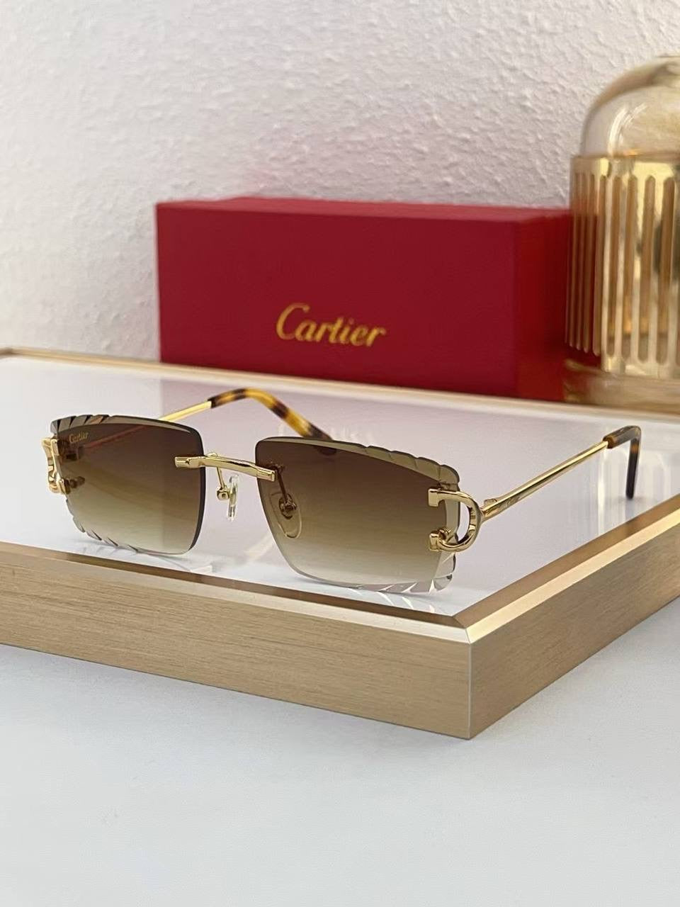 Cartier rimless glasses