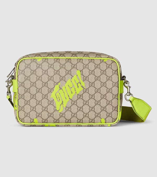 Medium-sized shoulder bag with print