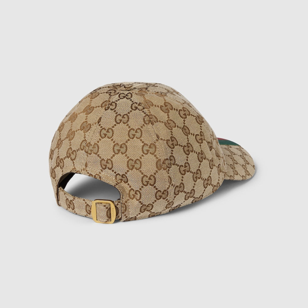 Original GG Canvas Baseball Hat Beige