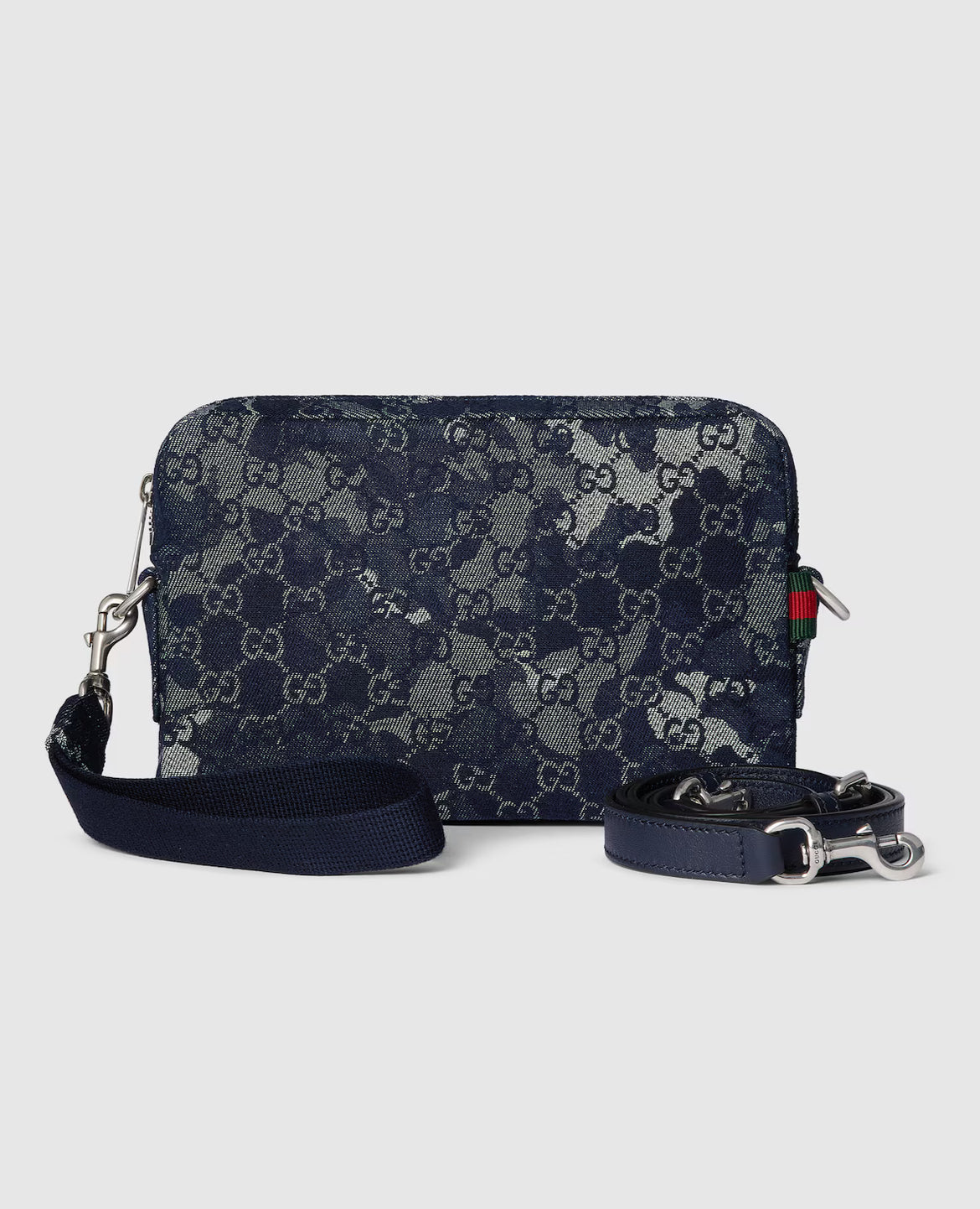 GG Small Denim Shoulder Bag