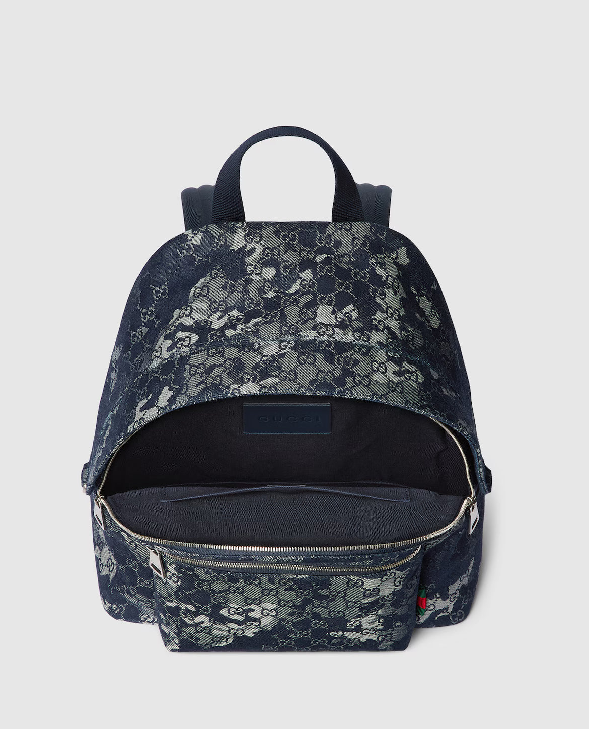 Large GG denim backpack