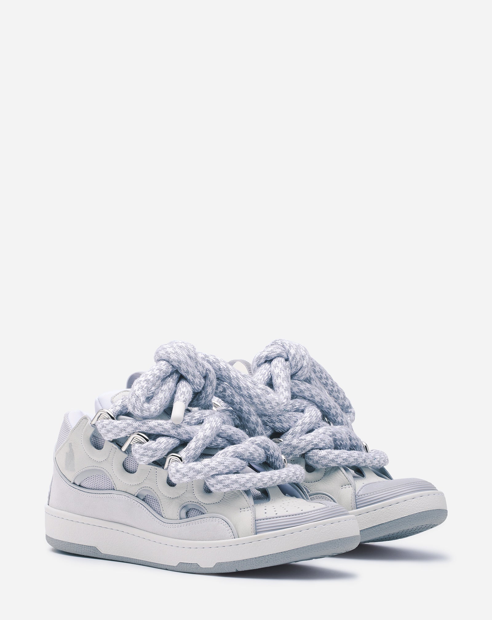 LANVIN WITH SNAKE LACES WHITE