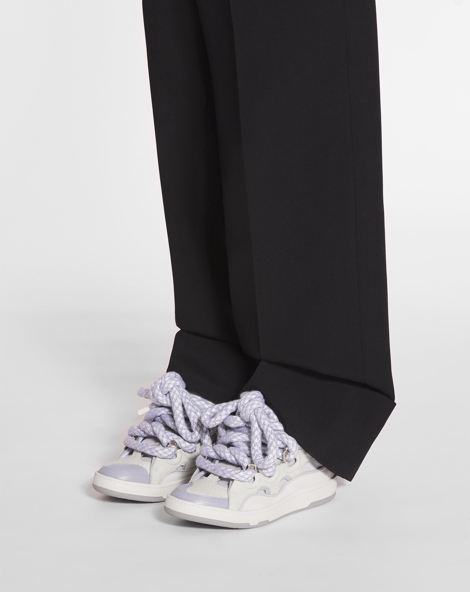 LANVIN WITH SNAKE LACES WHITE