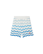 Wavy Gradient Crochet Shorts