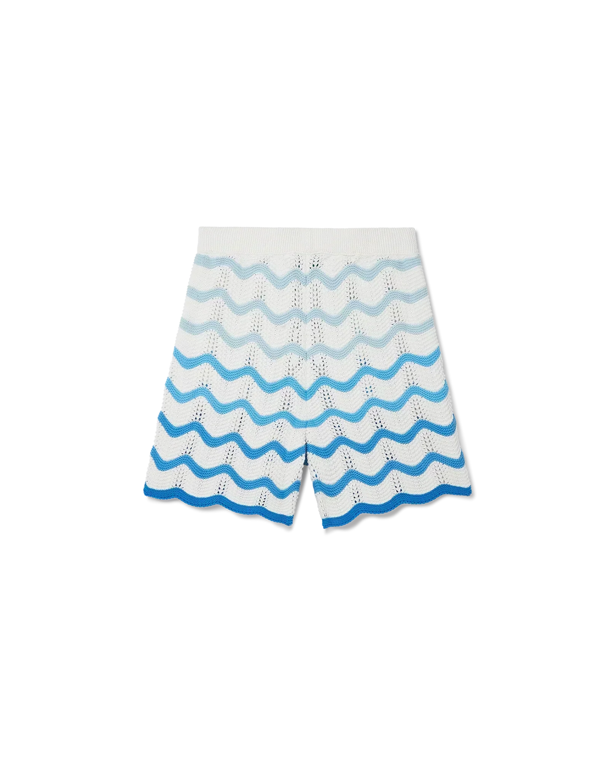 Wavy Gradient Crochet Shorts