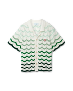 Wavy Gradient Crochet Shirt