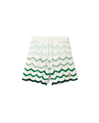Wavy Gradient Crochet Shorts