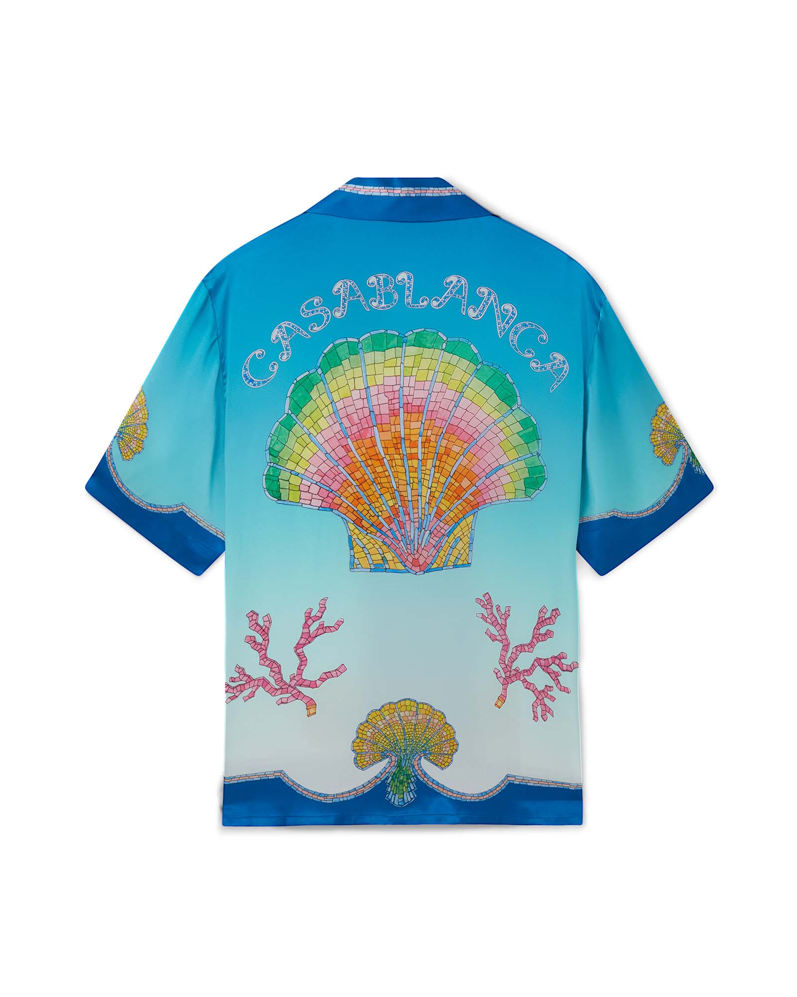 Colorful Seashell Silk Shirt