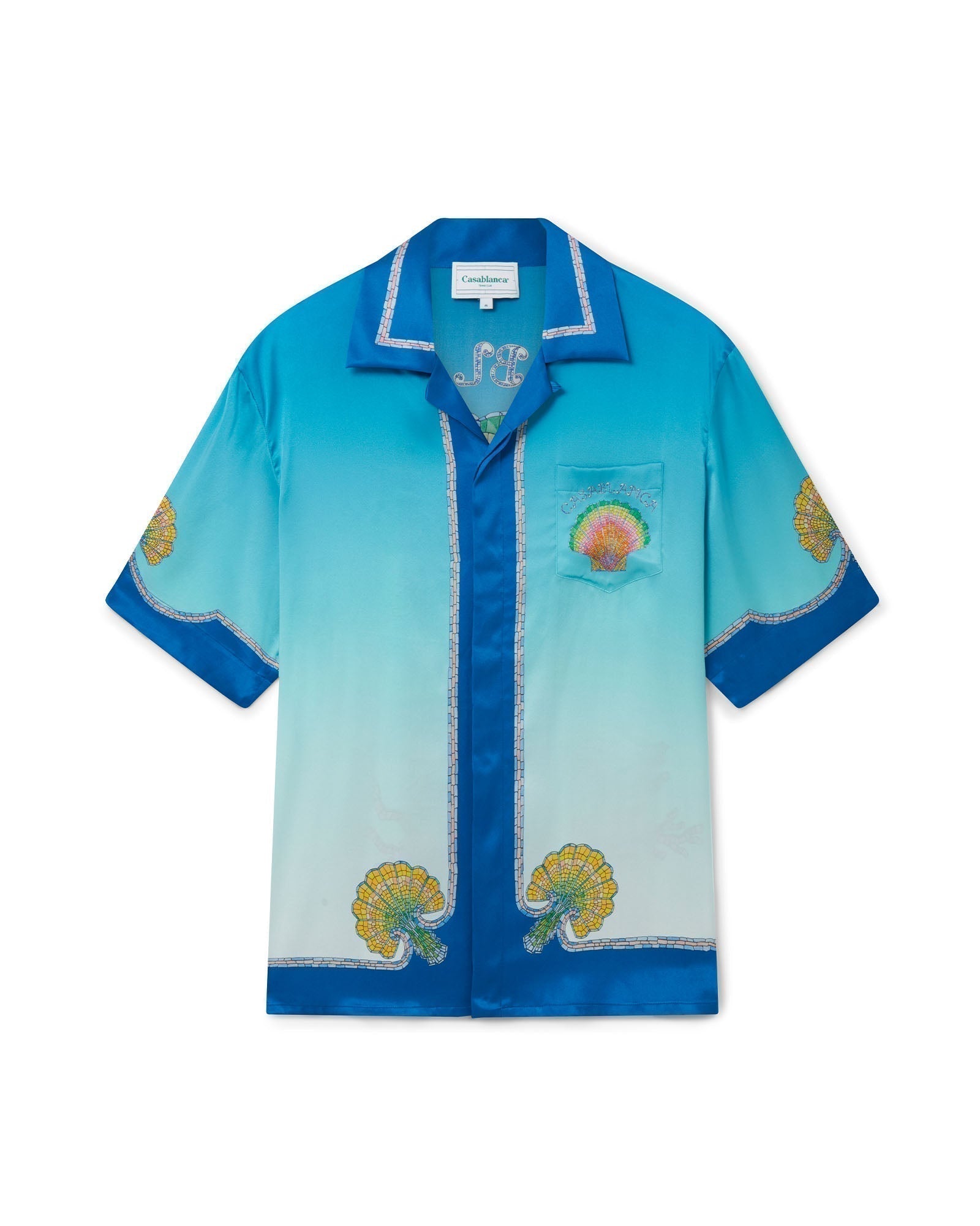 Colorful Seashell Silk Shirt