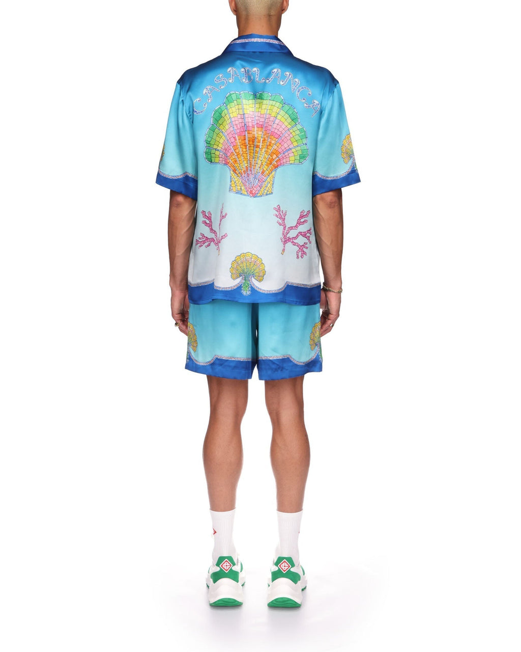 Colorful Seashell Silk Shirt