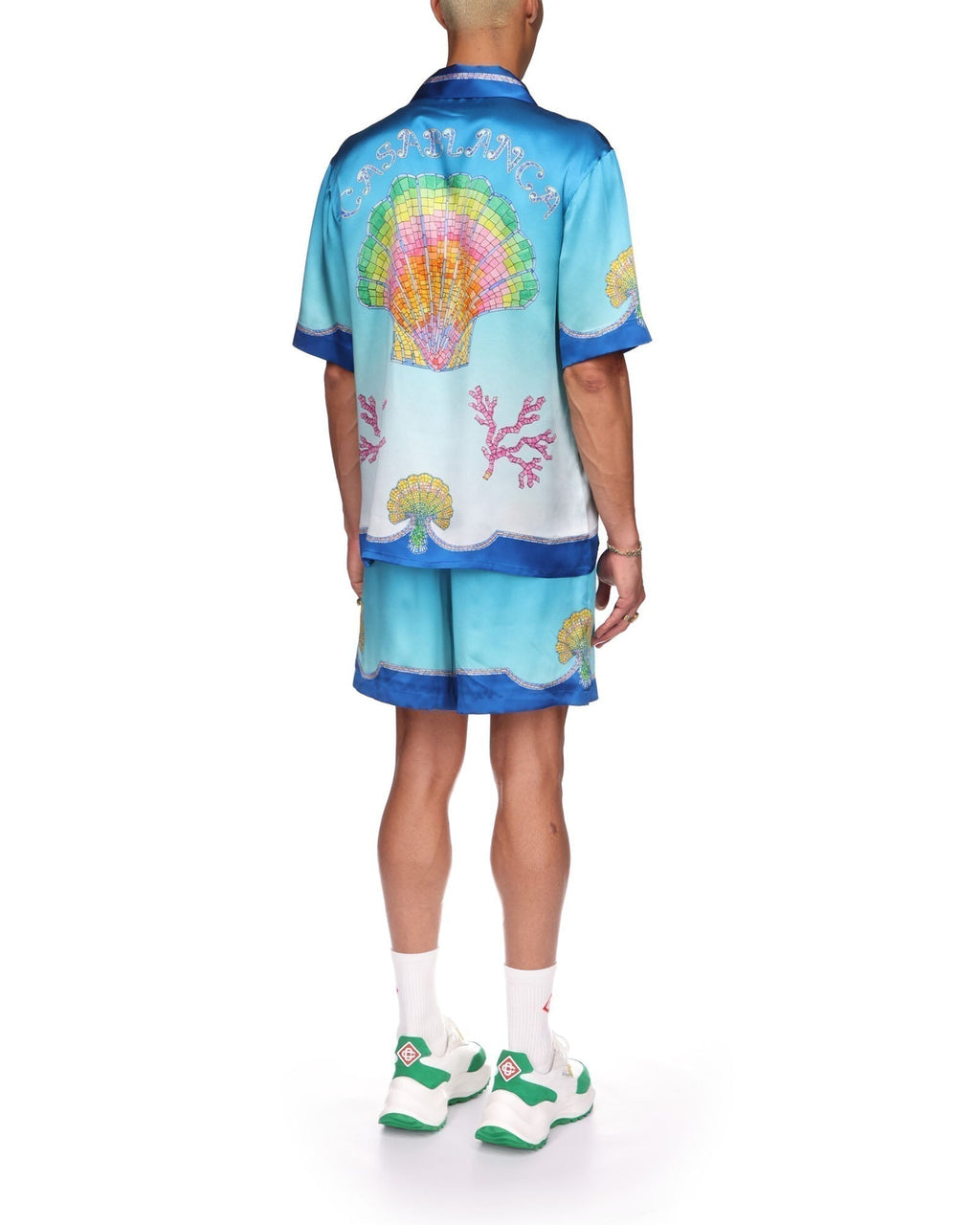 Colorful Seashell Silk Shirt