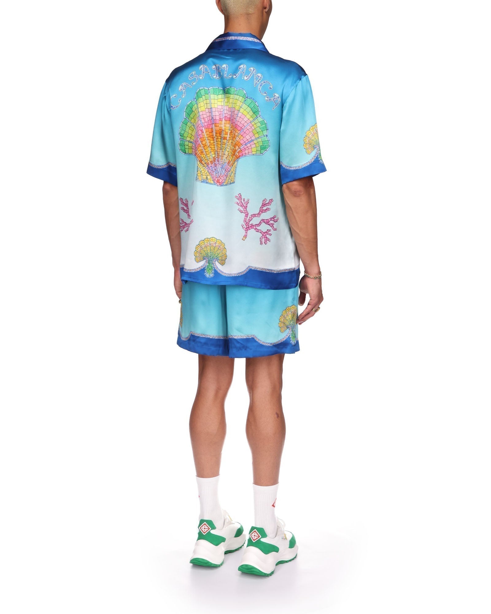 Colorful Seashell Silk Shirt