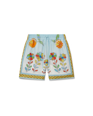 Casablanca Short en Soie Yoruba Flowers