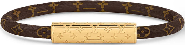 LV bracelet monograme en cuir