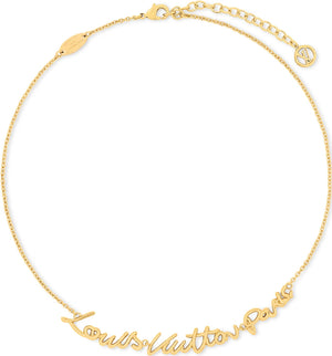 Collier Louis Vuitton Script