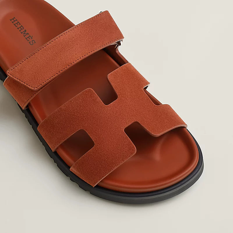 Hermes - Sandales Chypre Marron muscavado