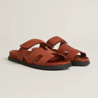 Hermes - Sandales Chypre Marron muscavado