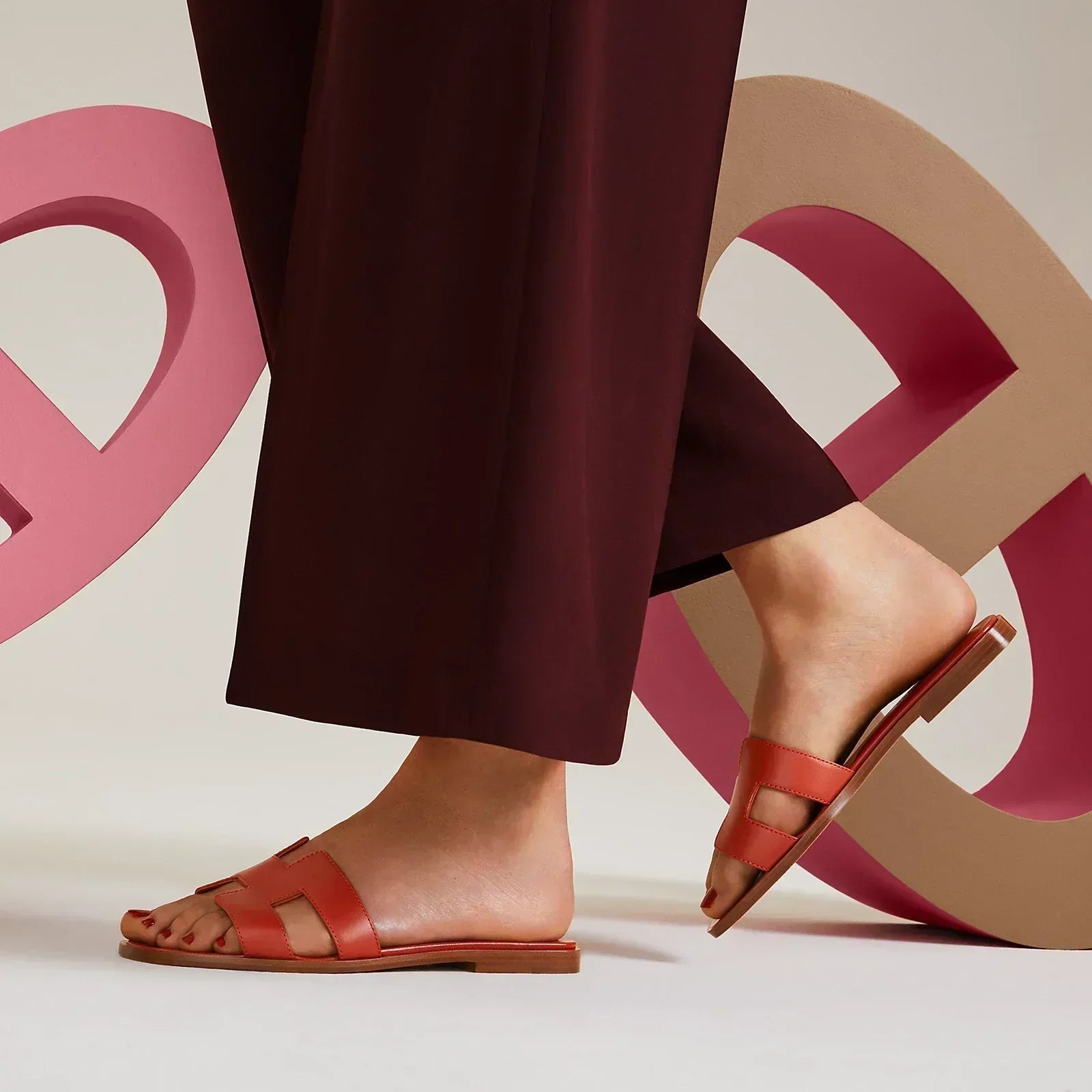Oran Sandals - Burnt Orange